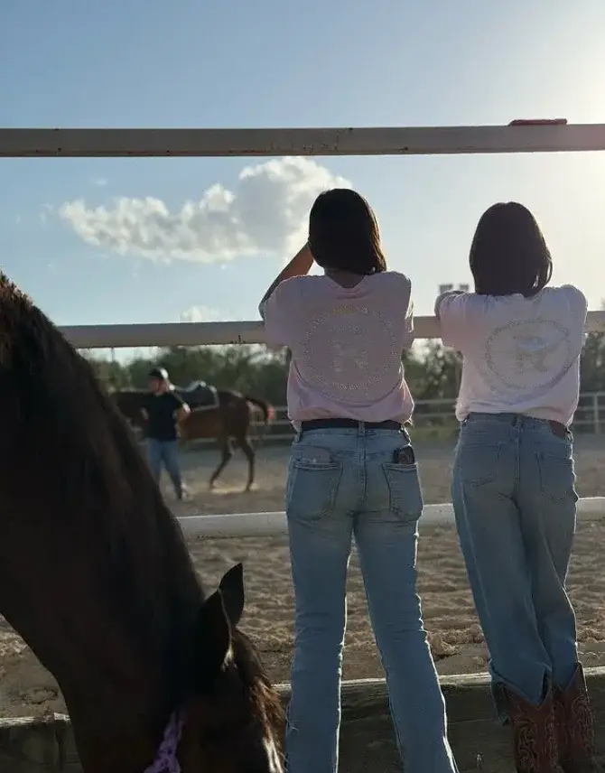 A guardare la lezione dal recinto — Perazzo Ranch