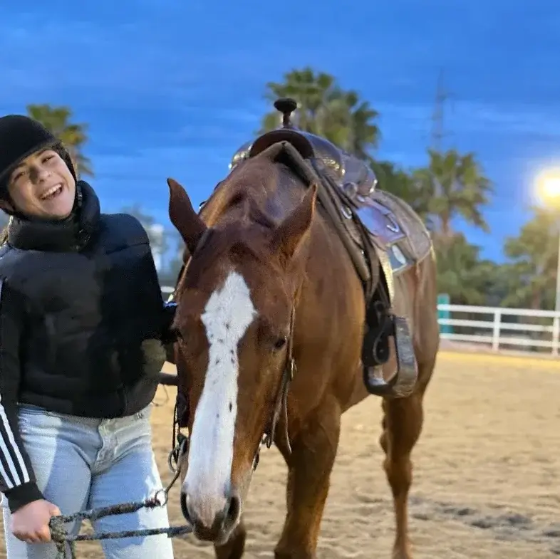 Un sorriso dopo la lezione — Perazzo Ranch