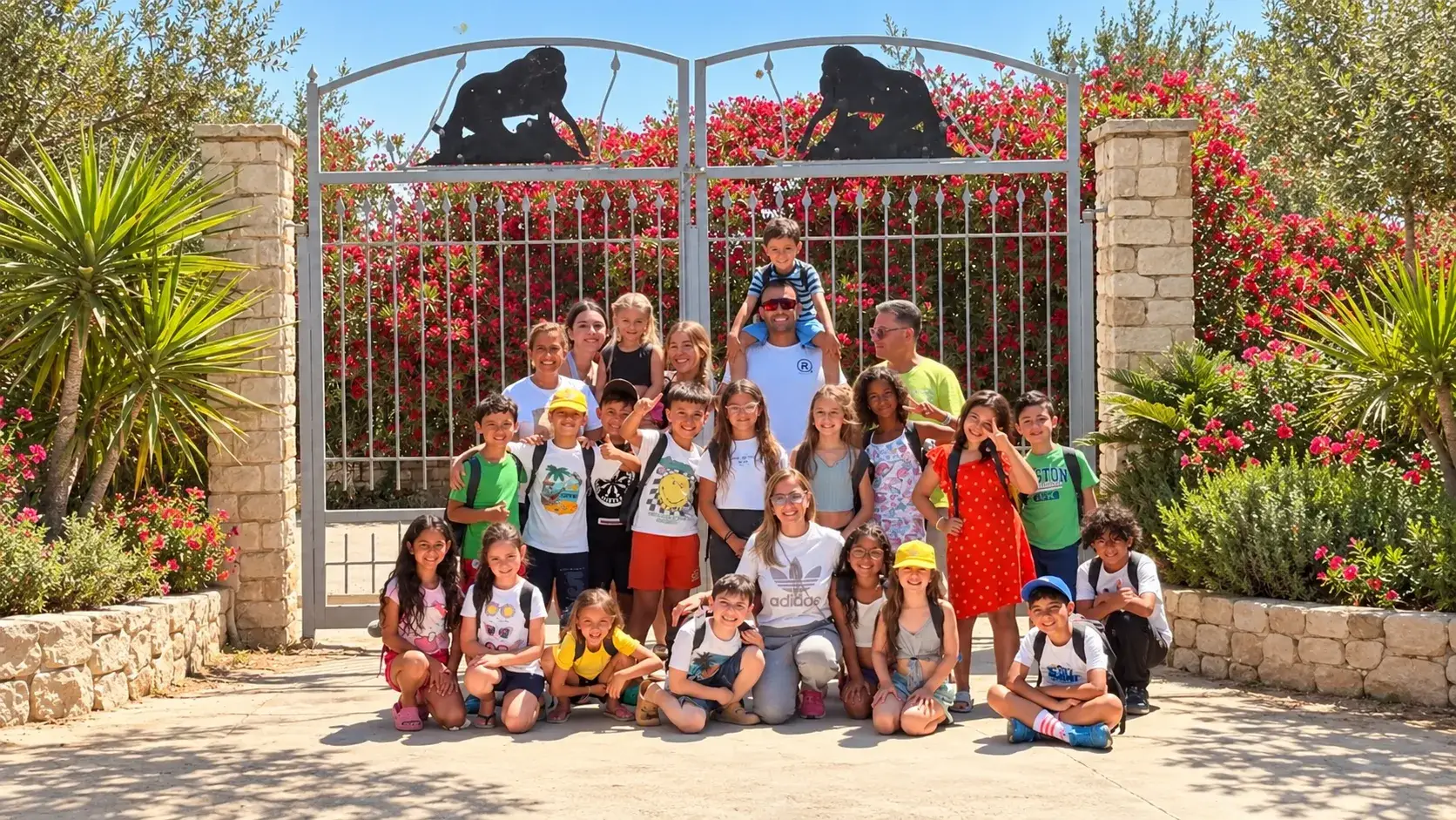 Un gruppo di bambini al Ranch — Perazzo Ranch